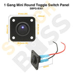 Sizing Guide 1 Gang Mini Round Toggle Switch Panel