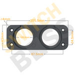 2 Gang Round Switch Panel 12V