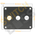 3  Gang Toggle Switch Panel