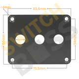 3  Gang Toggle Switch Panel