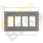 4 Gang Rocker Switch Panel