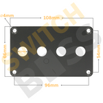 4  Gang Toggle Switch Panel