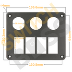 4+3 Gang Switch Panel