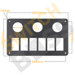 6+3 Gang Switch Panel