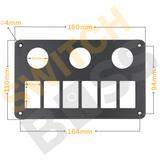 6+3 Gang Switch Panel