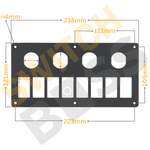 8+4 Gang Switch Panel