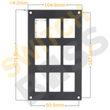 9 Gang Switch Panel