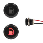 12mm Etched Dash Indicator LED - Black Aluminium