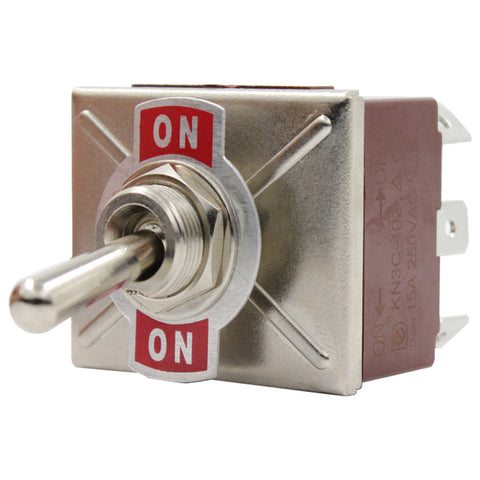 On-On Four Pole Toggle Switch
