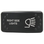 rocker switch right side lights