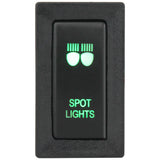 push switch vertical toyota old green LED Light