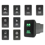 Push Switch suit Toyota Small - Green LED - 48 Styles