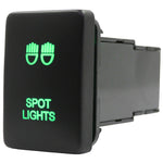 Push Switch suit Toyota Small - Green LED - 48 Styles