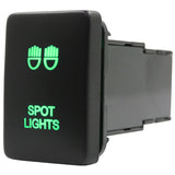 Push Switch suit Toyota Small - Green LED - 48 Styles