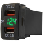 Dual QC USB + Volt Meter - suit Suzuki Jimny